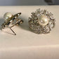 ANTIQUE SILVER - Top quality and trendy Silver Plated pearl earring