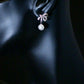 RADIANT BRIDE - Little bow sterling silver earring with baroque pearl