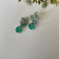 RAINDROPS - Chic and Beautiful Light Blue Green Cubic Zirconia Crystal Water Drop Earring