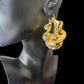 TWISTED HOOP- 18ct gold plated gorgeous twist hoop earrings