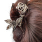 SUMMER ROSE HAIR CLAW - Gold or Silver or Pearl with Gold