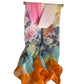 LONG CHIFFON fashion scarves in soft pastel colours with beautiful patterns