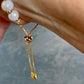 GOLDEN PEARL -Fresh water pearl and gold clam drawstring bracelet