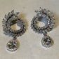 ARTISANS DELIGHT -  Elegant Olive Wreath Water Drop Marquise Cut Cubic Zirconia Earrings