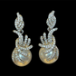 FOREVER BEAUTY - Gorgeous Cubic Zirconia Silver Plated Drop Pearl Earrings