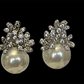 OYSTER PEARL - Unique Design Cubic Zircon Flower with a Sea Shell Pearl earring